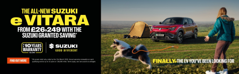 All new Suzuki e Viata from £26,249 with customer saving.