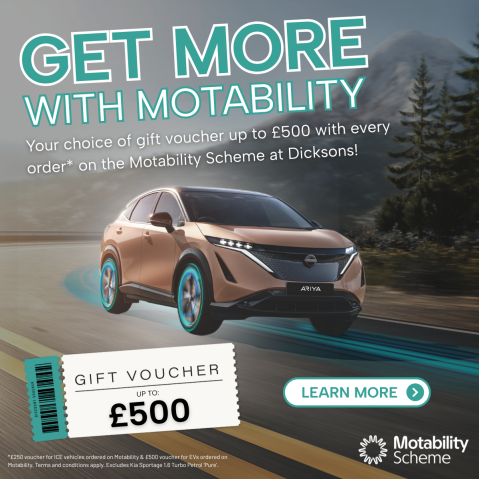 Motability £500 voucher offer.