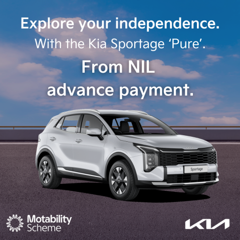 Image of Kia Sportage with Nil Advance Payment offer.