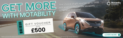 Motability £500 voucher offer.
