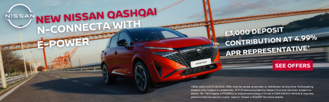 Image of Nissan Qashqai with offer.