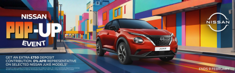 Image of Nissan Juke with details about Make Life Pop event. Click for more info.