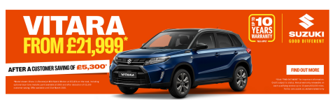 Suzuki Vitara from £21,999.