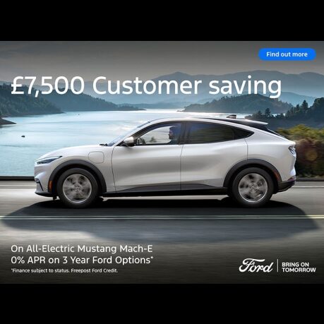 ALL-ELECTRIC MUSTANG MACH-E NOW WITH 0% APR ON 3 YEAR FORD OPTIONS