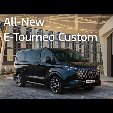 All-New E-Tourneo Custom is available with a £5,000 Deposit Allowance on 3 Year Ford Options with 0% APR