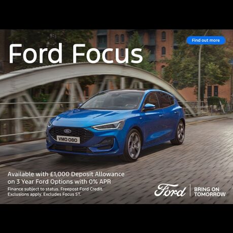 Ford Focus 0% APR on 3 Year Ford Options.