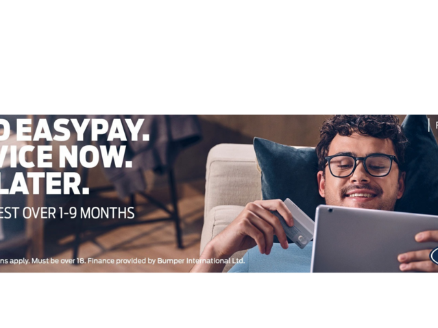 Ford EasyPay. Service Now. Pay Later.
