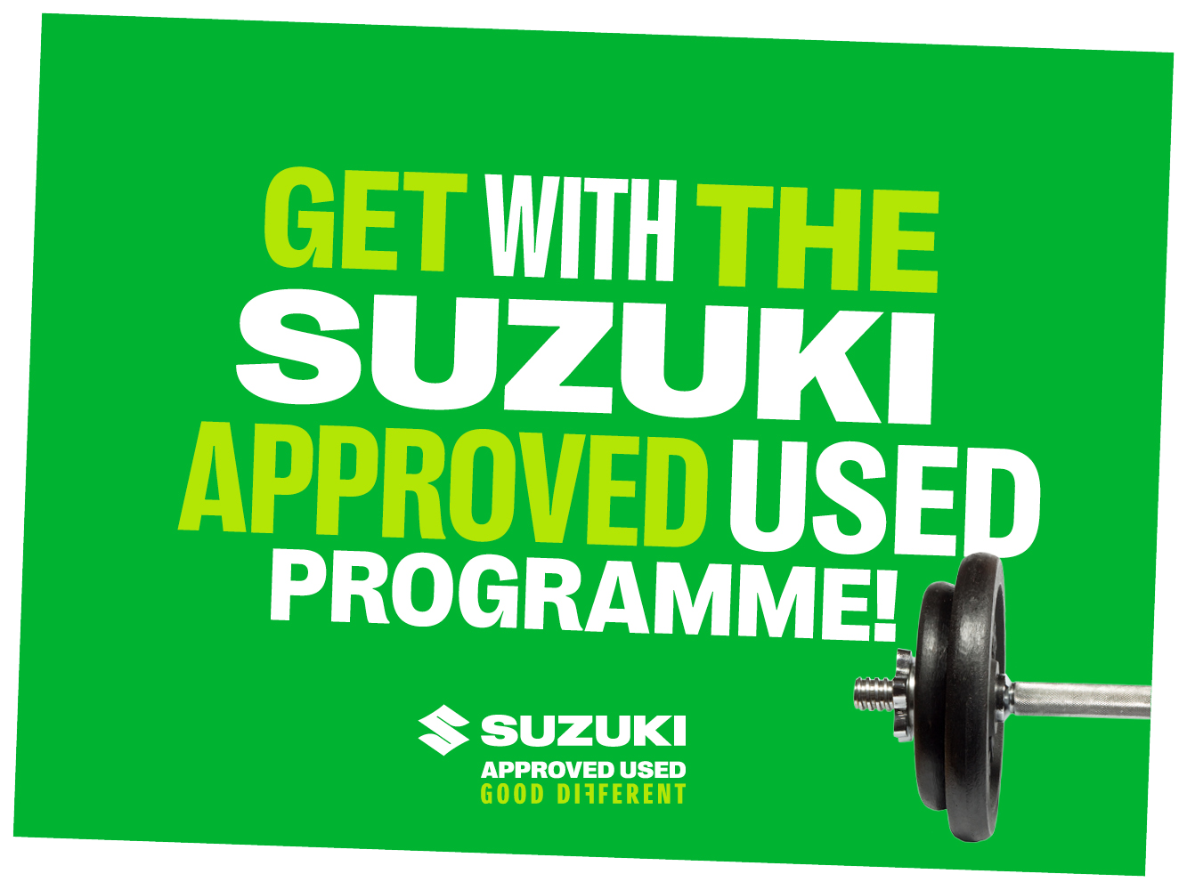 Suzuki Approved Used Cars - Get with the Programme