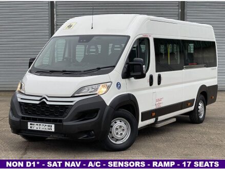 Citroen Relay 2.0 BlueHDi 35 L4H2 17 seat minibus with Nav, Sensors, A/C. Euro 6