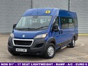 Peugeot Boxer 2.0 BlueHDi 440 17 seat lightweight minibus with ramp and A/C. L4 H2 Euro6
