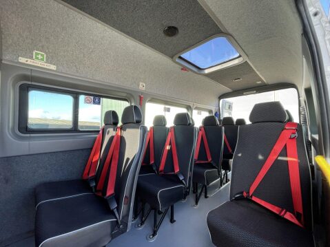 Peugeot Boxer 2.0 BlueHDi 440 17 seat lightweight Non D1 minibus with sensors and ramp. 4