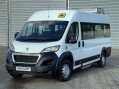 Peugeot Boxer 2.0 BlueHDi 440 17 seat lightweight Non D1 minibus with sensors and ramp. 1