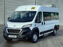 Peugeot Boxer 2.0 BlueHDi 440 17 seat lightweight Non D1 minibus with sensors and ramp.