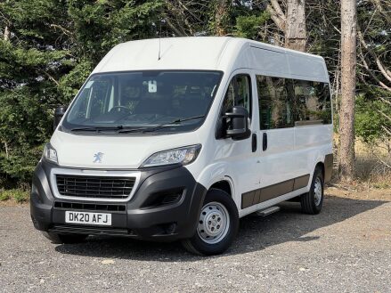 Peugeot Boxer BLUEHDI 435 L3H2 17 SEAT NON D1 MINIBUS WITH TELESCOPIC RAMPS & SENSORS, E6