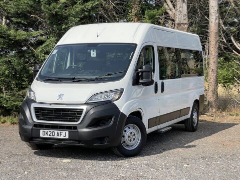 Peugeot Boxer BLUEHDI 435 L3H2 17 SEAT NON D1 MINIBUS WITH TELESCOPIC RAMPS & SENSORS, E6 1