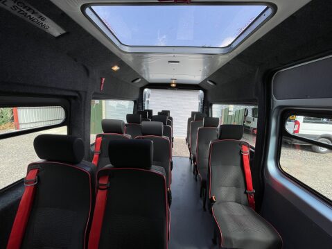 Peugeot Boxer BLUEHDI 435 L3H2 17 SEAT NON D1 MINIBUS with AC, REAR CAM Sat Nav Sensors. 42