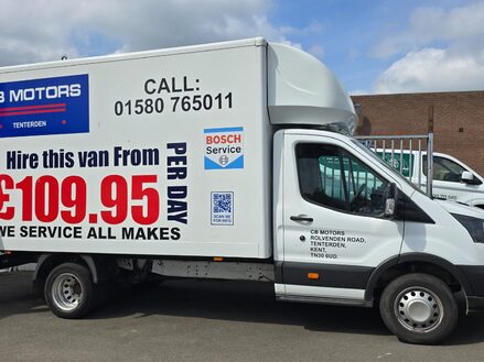 Transit Luton Extended Body with Tail Lift