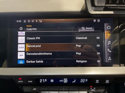 Audi A3 1.5 TFSI 35 S line Sportback 5dr Petrol S Tronic Euro 6 (s/s) (150 ps) Cru 25