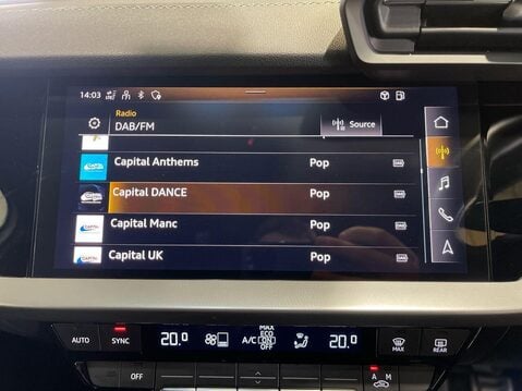 Audi A3 1.0 TFSI 30 S line Sportback 5dr Petrol Manual Euro 6 (s/s) (110 ps) Profes 25