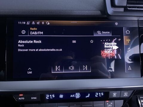 Audi A3 1.0 TFSI 30 S line Sportback 5dr Petrol S Tronic Euro 6 (s/s) (110 ps) Cru 30