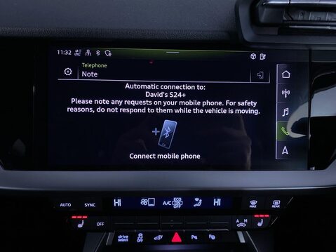 Audi A3 1.4 TFSIe 40 S line Sportback 5dr Petrol Plug-in Hybrid S Tronic Euro 6 (s/ 32