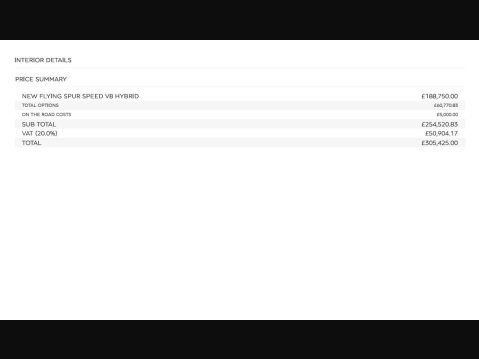 Bentley Flying Spur 4.0 V8 Ultra-Performance 25.9kWh Speed Saloon 4dr Petrol Plug-in Hybrid Aut 48