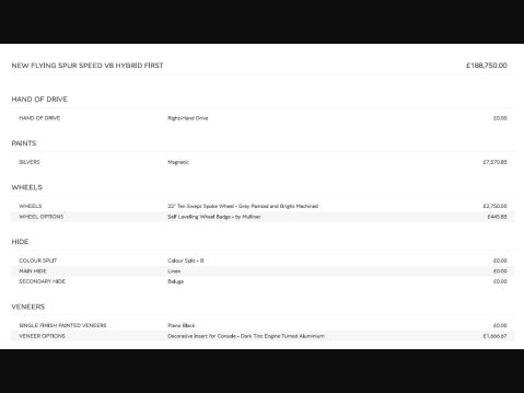 Bentley Flying Spur 4.0 V8 Ultra-Performance 25.9kWh Speed Saloon 4dr Petrol Plug-in Hybrid Aut 46