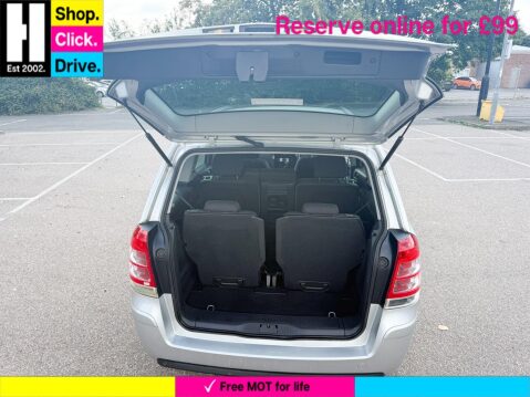 Vauxhall Zafira 1.6 16V Exclusiv MPV 5dr Petrol Manual Euro 5 (115 ps) 29