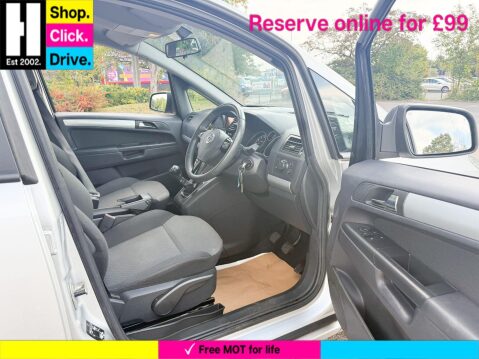 Vauxhall Zafira 1.6 16V Exclusiv MPV 5dr Petrol Manual Euro 5 (115 ps) 36