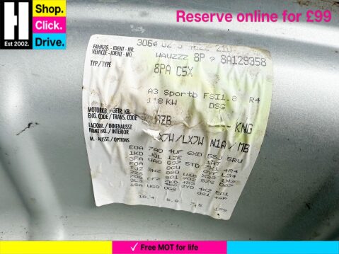 Audi A3 1.8 TFSI SE Sportback 5dr Petrol S Tronic (179 g/km, 158 bhp) 36