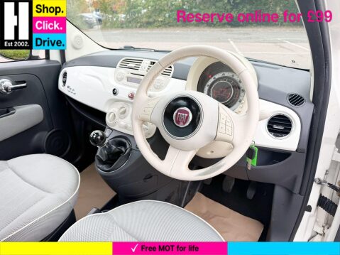 Fiat 500 1.2 Lounge Hatchback 3dr Petrol Manual Euro 5 (s/s) (69 bhp) 50