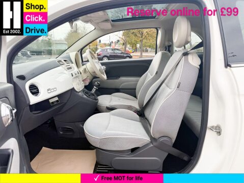 Fiat 500 1.2 Lounge Hatchback 3dr Petrol Manual Euro 5 (s/s) (69 bhp) 54