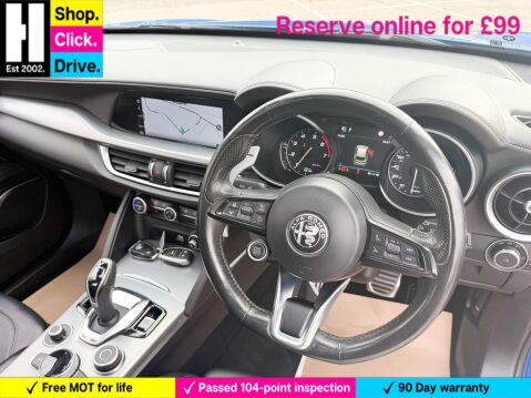 Alfa Romeo Stelvio 2.0T Veloce SUV 5dr Petrol Auto Q4 AWD Euro 6 (s/s) (280 ps) 75