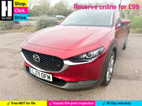 Mazda CX-30 2.0 e-SKYACTIV G MHEV Sport Lux SUV 5dr Petrol Manual Euro 6 (s/s) (122 ps) 20