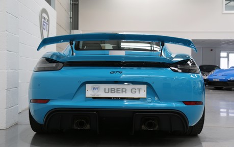 Porsche 718 Cayman GT4 - Stunning Car in Miami Blue with a Great Spec 7