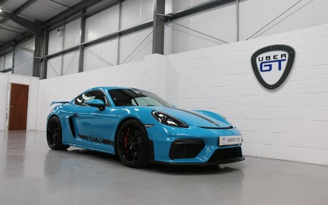 Porsche 718 Cayman GT4 - Stunning Car in Miami Blue with a Great Spec 19