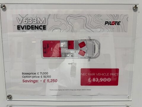 Pilote V633M Evidence 2026 MODEL - SHOW PRICE THIS WEEK ONLY 8