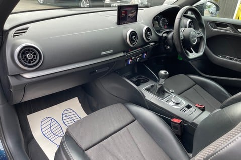 Audi A3 SPORTBACK TFSI BLACK EDITION - APPLE CAR PLAY -COSMOS BLUE - 4 NEW TYRES 21