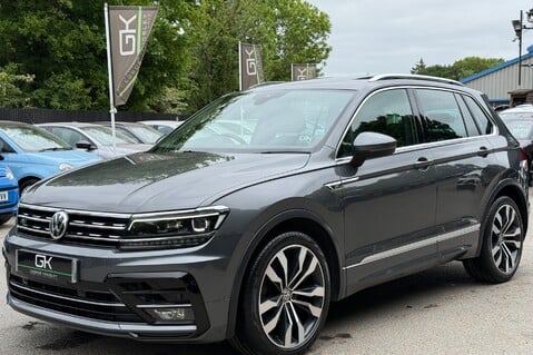 Volkswagen Tiguan R LINE TDI BMT 4MOTION DSG -RARE LEATHER -TOWBAR -10 SERVICES INC CAMBELT 11